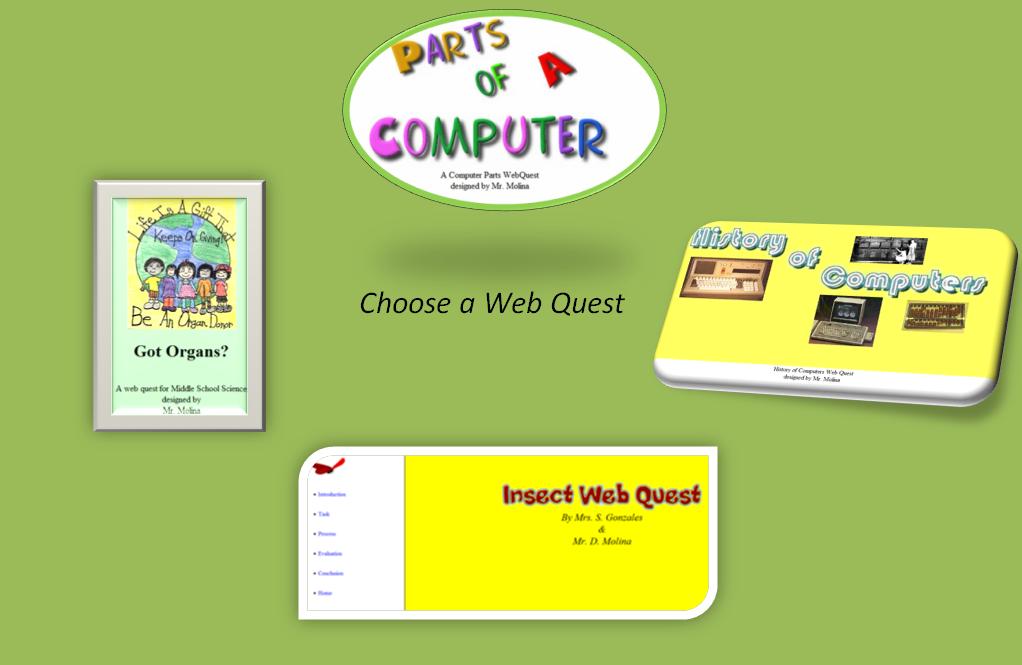 Web Quests Created